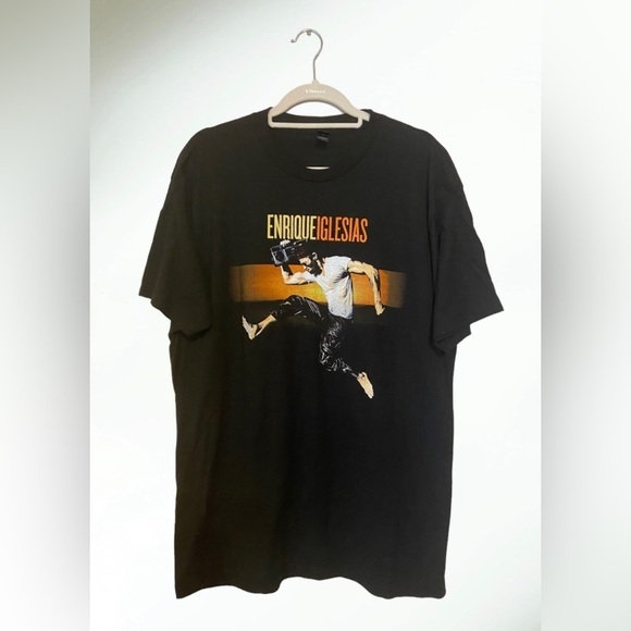 Tops - Vintage Enrique Iglesias 2017 Concert Tour Shirt Black Size X-Large